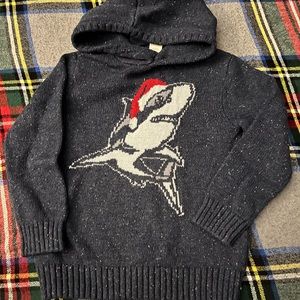 Gymboree shark hooded sweater